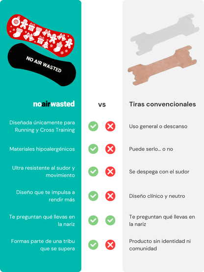 Tiras Nasales "NO AIR WASTED"