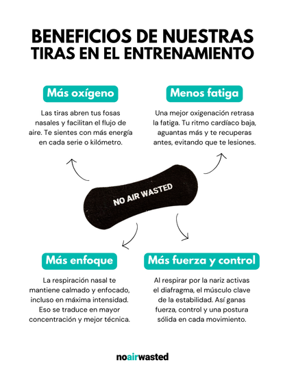 Tiras Nasales "NO AIR WASTED"